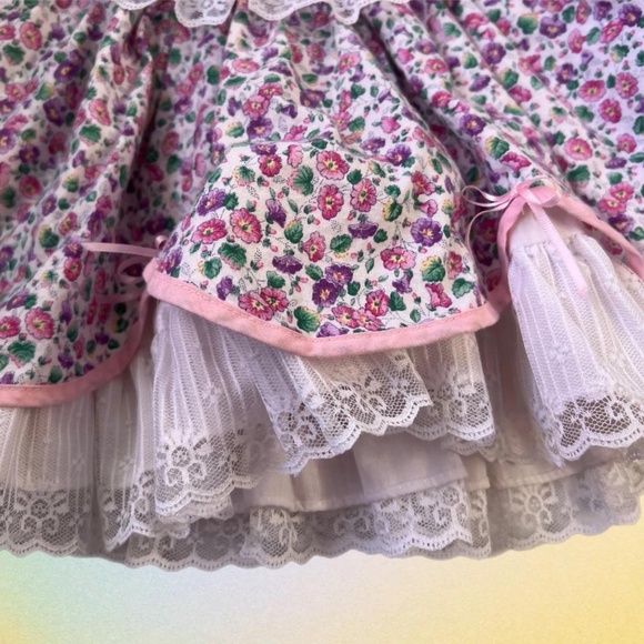 Vintage Lilo California Floral Party Dress - Picture 4 of 5